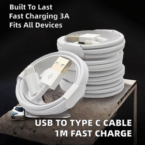 Wholesale Price 3ft Data Transfer Usb Cable 5V2A Type <strong>c</strong> Fast <strong>Charging</strong> for iPhone 15 16 17 Usb 10w Charger - Product Image 5