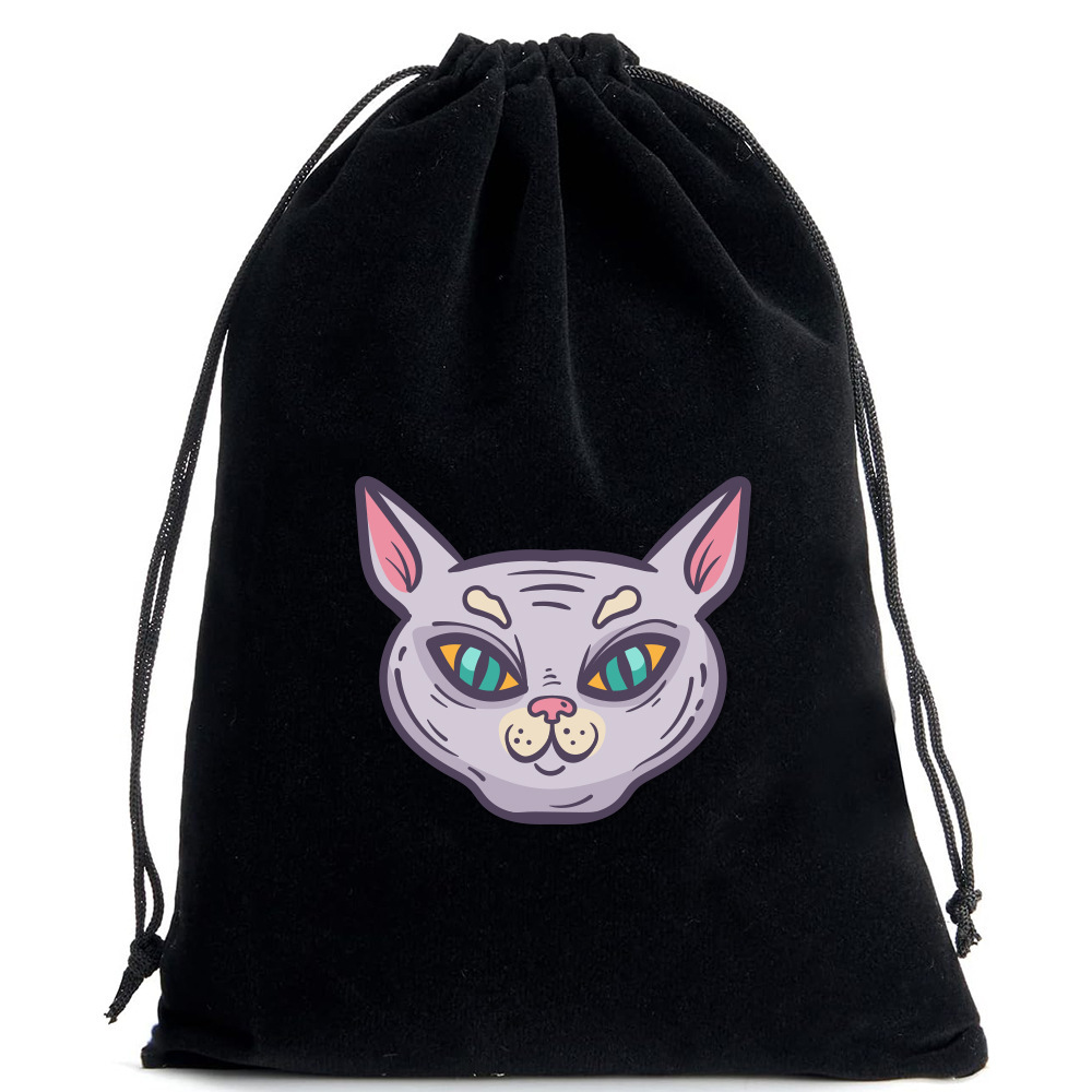 Bolsa negra para cartas de tarot - 04