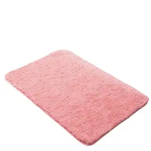 Tapete de banheiro de microfibra absorvente de pelúcia luxuoso para banheira e chuveiro, tapete lavável à máquina de microfibra