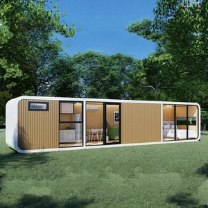 Maison préfabriquée modulaire en acier de fabrication, type Apple Cabin, pour camping-car, utilisation en hôtel, école, centre commercial, imperméable, rapide - Product Image 1