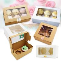 Cajas de Papel Kraft Ecológicas Personalizadas de Visual Factory para Postres y Cupcakes con Soportes, 50 Unidades MOQ para Chicle y Sushi
