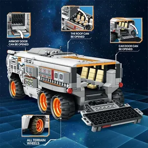 Reobrix 99004, Transportador Espacial de la Serie Aviación, Modelo de Coche a Control Remoto, Bloques de Construcción para Niños, Juguetes DIY, Sets de Bloques de Construcción - Product Image 4