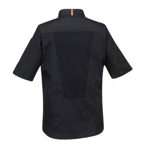 PORTWEST - C738BKRM Meshair Pro chaqueta negra de manga corta-EAN 5036108323401 CHEFS AND FOOD INDUSTRY WORKWEAR - Product Image 2