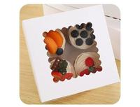 Best-seller 1/2/4/6/12 Cupcake fenêtré pour pâtisserie Boîtes en papier Sweet Choice Baking Packs Tarte Muffin Containers