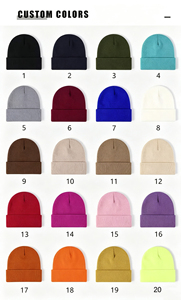 OEM Unisex Winter Ski Hat with 3D Embroidery Logo Custom Beanie for Sports Casual Travel Cuffless Brimless Keep Warm Knitted Cap - Product Image 5