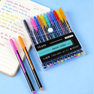 Stylos à pointe bille de 1,0 mm, couleur néon |   12/24/36/60 Couleurs Paillettes/Fluorescentes/Gouache/Métalliques pour l'Art et l'Artisanat - Product Image 1