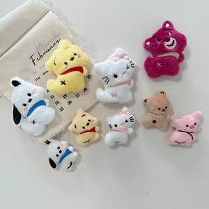 Mini PP-katoenen pluche poppencharms DIY-accessoires voor telefoonhoesjes, haarspeldjes, broches, schattige knuffelversieringen voor decoratie - Product Image 5