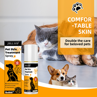 Jellico Promotion Exceptionnelle : Spray Apaisant 60ml Formule Avancée pour l'Inflammation Cutanée des Animaux, Parfum Rosée, Extrait Végétal pour Chiens et Chats (Points Chauds)