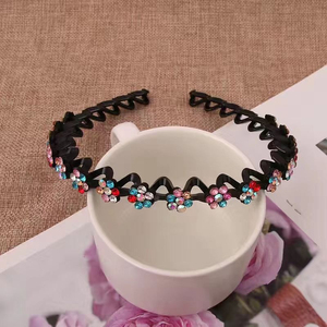 <b>Hot</b> Selling Popular Niche Design Exquisite Rhinestone Flower Hairband Light Luxury Women's Hairbands Fashion Headwear Wholesale - Product Image 5