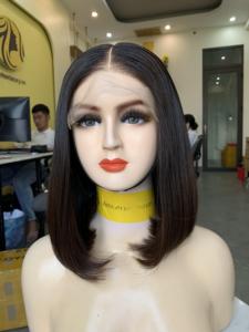 Peluca Bob Recta de Cabello Virgen Vietnamita con Puntas Completas, 10 Pulgadas, Color Natural, Precio al por Mayor - Product Image 4