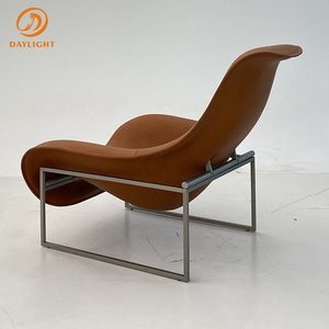 Direct usine personnalisé moderne italien relax canapé en cuir orange loisirs chaises salon loisirs <span class=keywords><strong>chaise</strong></span> <span class=keywords><strong>longue</strong></span> ensemble <span class=keywords><strong>de</strong></span> meubles - Product Image 5