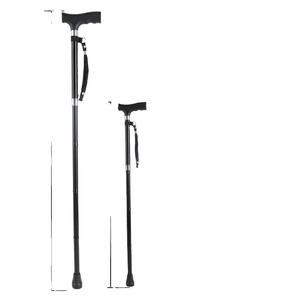 Canne télescopique en alliage d'aluminium avec embout en caoutchouc antidérapant pour personnes âgées, bâton de marche pliable, léger, support solide - Product Image 4