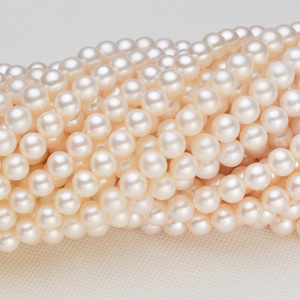 ขายตรงจากผู้ผลิต สร้อยคอมุกน้ำจืด 8-9 มม. แสงสว่าง แข็งแรง แทบไร้ตำหนิ ผลิตภัณฑ์กึ่งสำเร็จรูป ขายส่ง - Product Image 3