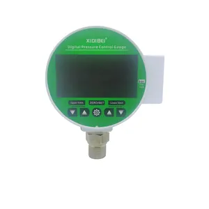 0~600Bar Optional Automatic Air Pump Water Oil Green Digital Pressure Gauge Pressure Switch Adjustable Upper And Lower Limits