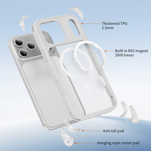 Funda Magnética para Teléfono Móvil con Correa de Diseño Moderno, Carga Inalámbrica TPU PC, para iPhone Air, Funda Trasera para Celular - Product Image 3