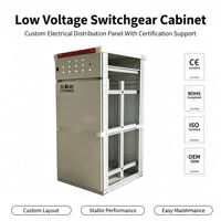 Boîtier de distribution basse tension GGD, en métal, indice de protection IP54, armoire électrique industrielle, taille personnalisée, tension et courant personnalisés