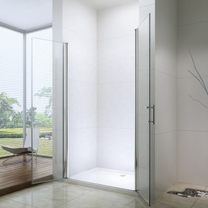 Italien Baignoire Encadrée En Aluminium de <span class=keywords><strong>Douche</strong></span> de Pivot de Verre Trempé Écran - Product Image 6