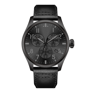 Montre de luxe multifonctionnelle avec chronographe, design vintage, mouvement mécanique, montre de créateur personnalisée, montre de luxe pour homme - Product Image 6