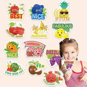 Rub Scent Sticker Fruit Scent Scratch-off Cartoon Scent Label