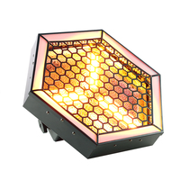 LEAHUA LED Matrix Pixel RGB Retro Strobe Wash DMX512 Hexagon 3x80w Blanc Chaud pour DJ Club Stage Lights