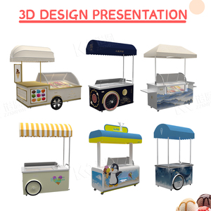 <span class=keywords><strong>Chariot</strong></span> à café à pédales personnalisé en acier inoxydable avec auvent pour la vente de café en plein air - Product Image 6