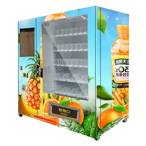 Machine automatique tactile Distributeur automatique de salades Distributeur automatique d'aliments frais Ascenseur Distributeur automatique à écran tactile de 21.5 pouces