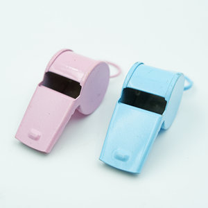 Sifflet d'arbitre en métal avec logo personnalisé, durable, léger, surface peinte lisse, utilisation confortable, porte-clés, cordon, entraînement sportif - Product Image 6