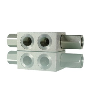 Verrou hydraulique bidirectionnel modèle OM VRDE 3/8 F FF avec cylindre à tige chromée dure, diamètre intérieur du tube de 500 mm - Product Image 1