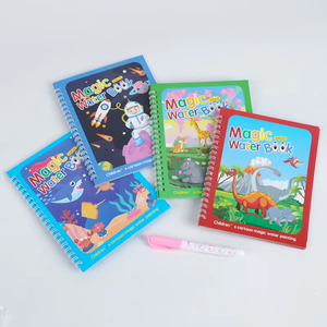 Livre de peinture à l'eau magique coloré livre de coloriage bricolage réutilisable avec stylo jouet de <span class=keywords><strong>dessin</strong></span> éducatif en papier - Product Image 2