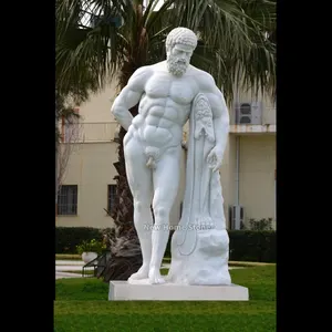 Hand geschnitzte antike Marmor Herkules Statue berühmte Farnese Hercules Marmors kulptur zu verkaufen