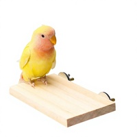 Plateforme, jouet, perchoir, balançoire à motif tigre, pont suspendu, support d'escalade et échelle en bois pour cage à oiseaux (papillons, calopsites)