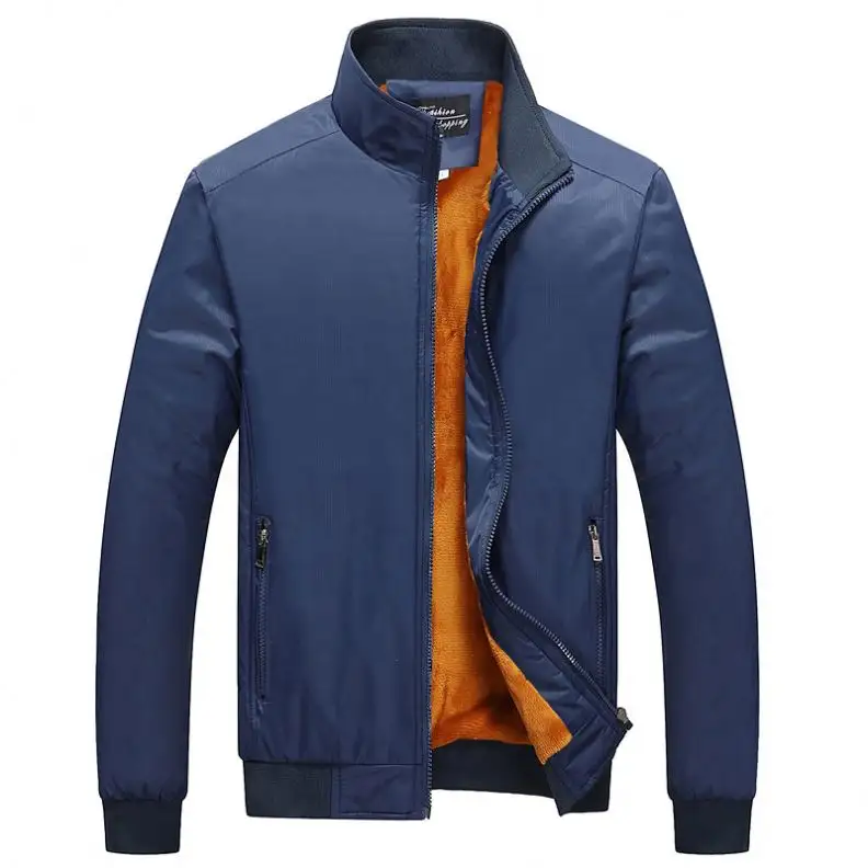 Autumn And Winter New Middle-Aged And Elderly Loose Leisure And Fleece Work Clothes Men's Jacket Coat Men's Coat