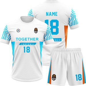 Custom Sublimatie Unisex Voetbalshirts Set - 100% Polyester Ademend Snel Droogend Voetbaltenue Digitale Print Naam Teamnummers - Product Image 2