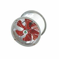 Ventilateur axial de qualité industrielle, boîtier en acier de 400 mm, moteur à entraînement direct pour les entrepreneurs en CVC et les achats EPC