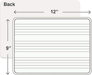 Dry Erase Paper Music Staff Double-Sided Whiteboard <strong>Lapboard</strong> with Musical Notes for Kids and Students - Product Image 6