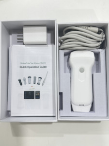Sonde d'échographie sans fil EUR VET R60 Convexe 80 canaux, scanner Doppler couleur, appareil de poche WiFi Android iOS avec batterie intégrée - Product Image 4