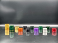 Fermoirs de bouteilles en verre ROPP à personnalisation profonde et à versage facile avec verseur en plastique pour huile de cuisson