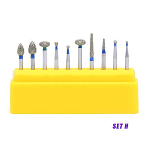 FG Crown Chuẩn Bị <span class=keywords><strong>Burs</strong></span> Kit Răng Trước Kit Răng F 10 Cái Phòng Thí Nghiệm Nha Khoa Phẫu Thuật Phay Nha Khoa Kim Cương Bur Tốc Độ Cao - Product Image 4