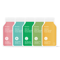 Icesea Ensemble de masques nettoyants Ananas Vert Charbon Pomme Peau Douce Hydratation Profonde Blanchissant Masque Facial Beauté OEM/ODM
