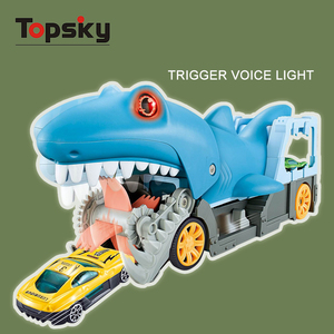 Nuevas llegadas, vehículos de transporte portátiles educativos, camión de aleación con temática de animales, coche de juguete de plástico para niños - Product Image 2