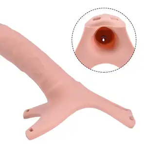 Iquid-Anillo de silicona para el pene, consolador insertable, condón