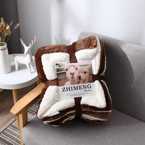 Ventes en gros de couvertures en polaire sherpa, taille pour lit, épaisses et chaudes, douces et moelleuses, couverture en peluche pour l'hiver - Product Image 4