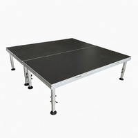 Nouvelle plateforme de scène extérieure en aluminium 2026 TFR, design tendance, cadre en alliage rectangulaire, plateau de performance 1Mx2M, charge de 750 kg/m², certifiée TUV