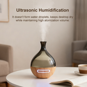 Humidificador ultrasónico con diseño de jarrón, 7 luces LED, difusor de aromaterapia con niebla fría y aceites esenciales <span class=keywords><strong>para</strong></span> el hogar y la oficina - Product Image 3