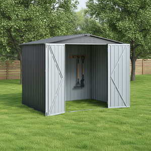 Kit de garage de rangement extérieur, durable, en métal, <span class=keywords><strong>bois</strong></span> traité sous pression, naturel, anti-rongeurs, <span class=keywords><strong>cabane</strong></span> de jardin - Product Image 1