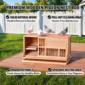 Cage d'élevage écologique pour pigeons voyageurs, nichoir en bois pour l'élevage de pigeons - Product Image 1
