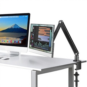Support de tablette portable en aluminium OEM, support d'écran pliable pour bureau, supporte un moniteur externe robuste de 4,4 lb - Product Image 1