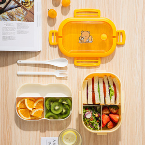 Boîte à lunch compartimentée de qualité alimentaire, boîte à lunch spécifique au micro-ondes pour étudiants, boîte à lunch portable de haute qualité - Product Image 1