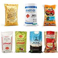 Sac en polypropylène tissé réutilisable blanc de 50 kg, sac d'emballage pour aliments pour animaux, riz, maïs, farine, sucre, ciment et produits chimiques