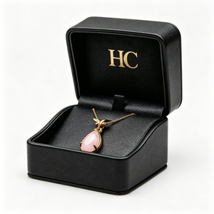 Boîte à bijoux de luxe en similicuir à charnière pour colliers, avec insert en cuir et marquage à chaud, logo personnalisé pour marques de bijoux OEM - Product Image 3